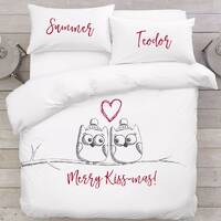 Christmas Gift Idea Christmas Owls Gift for Couples Housewarming Christmas Bedding Set Creative Gift