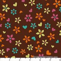 David Textiles Grafiq Trafiq Hoot Owl Floral Hearts 100% cotton fabric premium quilt / craft materia