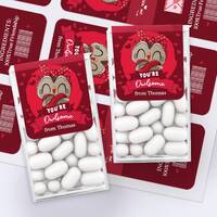 Personalized Owl Valentine's Day Tic Tac Stickers: Kids Class Favors