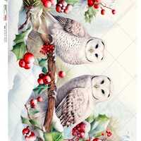 Paper Designs, 2023 Christmas Release, Festive, Owls, Winter Scene, Snow, Forest, Holiday, 0216, A4,