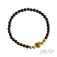Alpha Owl Black Obsidian Rocks Bracelet