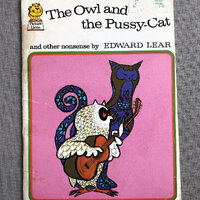 The Owl and the Pussy Cat and Other Nonsense by Edward Lear, Vintage Children's book, Picture Li