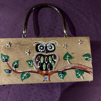 Gary Gail's Vintage Wooden Owl Purse