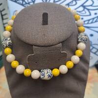Beaded Owl Wire Choker