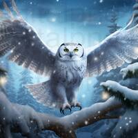 Owl beautiful winter owl png sublimation digital design download wreath sign wind spinner cutting bo