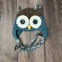 Crochet Owl Hat