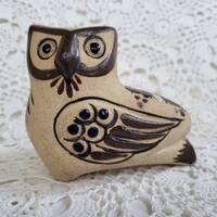 Tonala&rsquo; Mexico Ceramic Owl, Tecolote, Decorative Arts