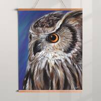 Realistic Owl Print from Acrylic Painting Original Owl Wall Decor Poster Colorful Wildlife Artwork G