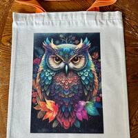 Owl Canvas Tote Bags