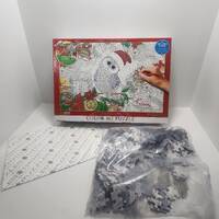 Eurographics Holly Jolly Christmas Owl Coloring Puzzle - Color Puzzles - Puzzles - Christmas - Chris