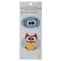 OWL and HOOT Appliqué Set 2 designs per package ~ Approxi. 2 3/4" x 2 1/2" and 2 3/