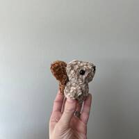 Mini squirrel plushie, Crochet squirrel owl, Crochet squirrel , squirrel gift, Gift For Kids, croche