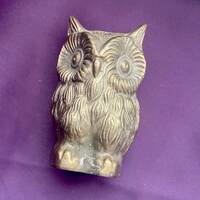 MCM Solid Brass Owl Figurine