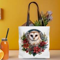 Barn Owl Bag, Tote Bag (AOL), Owl Bag, Bird Tote Bag, Barn Owl Design, Owl Shopping Bag, Unique Barn