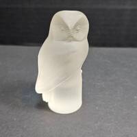 LE Smith Frosted Glass Owl