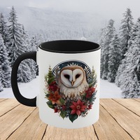 Barn Owl Mug, Owl Mug, Unique Owl Design Mug, Barn Owl Cup, Coffee Mug, 11and 15 oz Mug, Orca Coatin