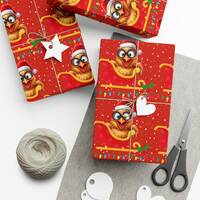 Christmas Owl Wrapping Paper