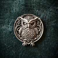 Celtic Owl Pin