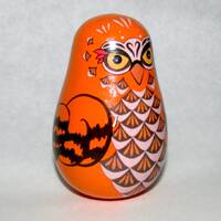 Christmas Gift Roly-Poly Weeble Doll: Winter Owl