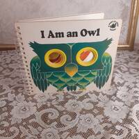 I Am an Owl, Vintage 1989 Children's Poke and Look Board Book