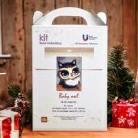 Bead Embroidery Kit Baby Owl, Owl Gift Kit, Complete DIY Craft Set for Bead Embroidery, embroidery d