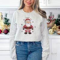 Night Owl Santa Sweatshirt | Funny Christmas Sweater | Xmas Crewneck | Trendy Christmas Sweater | Gi