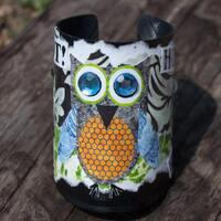 Blue Winged Owl Cuff