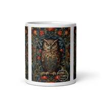 William Morris Owl Mug Vintage Owl Cottagecore/ Goblincore Mug William Morris Inspired Gift William 