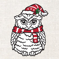 Christmas Owl SVG, Christmas SVG, Owl SVG, Png, Cute Owl, Owl Clipart, Eps, Dxf, Png, Svg, Digital D