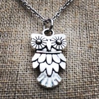Silver Owl Necklace - Dainty Owl Necklace - Little Owl Necklace - Owl Jewelry Gifts - Gifts For Her