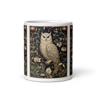 William Morris Owl Mug Vintage Owl Cottagecore/ Goblincore Mug William Morris Inspired Gift William 