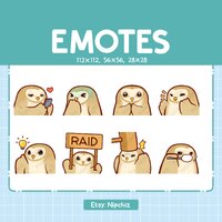 Cute Barn Owl Emotes | 8 Emotes for Streamer | Cute Barn Owl Emote Pack | Funny Emotes