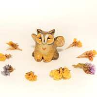 Owl Griffin statue Small gryphon figurine TO ORDER Tiny clay animal Cute sculpture Cat griffin mini 