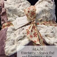 Snowy Owl (Elderberry) and Hide (Elderberry) 60x 70 inches
