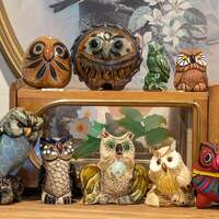 Vintage pottery owls figurines owls lovers collections