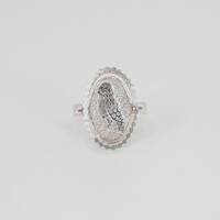 Sterling Silver Owl Spinning Ring: Wisdom Jewelry