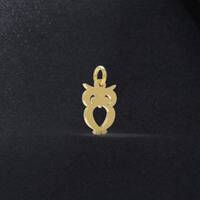 Sterling Silver Owl Charm Necklace, ainty Owl Charm, Good Luck Charm Jewelry, Owl On Branch Pendant,