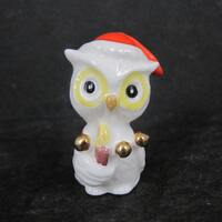 Enesco Napco Christmas Owl Figurine