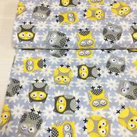 Owl fabric Baby fabric by the yard Nursery fabric for babies Cute owls fabric 100% Cotton fabric for