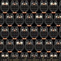 Good Spirits Black Owls RS5140-15, Ruby Star Society, Moda Fabrics, Halloween, 100% Cotton, #2916