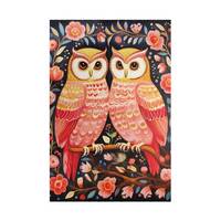 Pair of Owls Jigsaw Puzzle Art Puzzle Gift Idea for Her Beautiful Puzzle for Adults Flower Puzzle Na