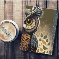 Owl Journal: William Morris Inspired Design, Lined Pages