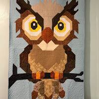 Owl on a Branch Quilt Pattern - Digital Pattern