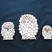 Wood Art Owl made from Salvaged Timber