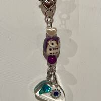 One-of-a-kind owl and resin pendants/keychains/purse pendants/zipper pendants.