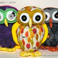 Custom made standing Owl plush doll