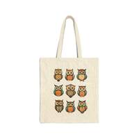 Owl Cotton Canvas Tote Bag