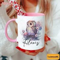 Personalized Owl Mug, Cute Owl Mug, Owl Coffee Mug, Owl Mug, Gift for Owl Lover, Custom Owl Mug 0011