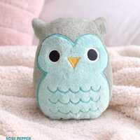 Owl Squishie Stuffie Embroidery Design | ITH Plush Toy Pattern (Digital Download)