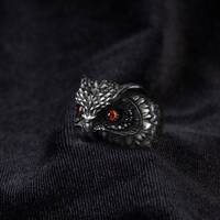 925K Sterling Silver Owl Ring: Handmade Animal Jewelry